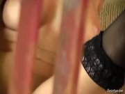 Carli Banks on the stairs 2 15/16