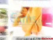 Asian eating cum & 2 lesbians playing 16/16