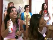 Girls showing off sucking skills 12/16