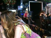 Naked man has fun with blowing chicks 16/16