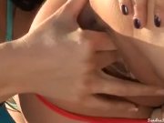 Sandra and Lauryn are hot Bikini lesbians 4/16