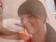 Cute Jacquelyn cares well for her friend 9/16