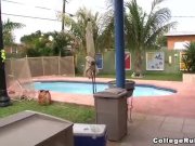 Big titties in pool 3/16