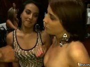 Slutty babes suck cock at party 10/16