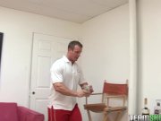 First she eats candy then sucks cock 1/16