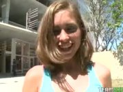 Shy amateur teen Riley Reed sucks cock 2/16