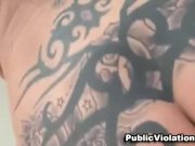 Hot Busty Chick Parking Lot Blowjob 3/16