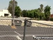 Hot Busty Chick Parking Lot Blowjob 5/16