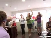 Male stripper cums on her slice of cake 2/16