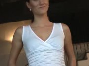 19 yo nervous brunette stripteases 1/16