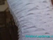 19 yo nervous brunette stripteases 4/16