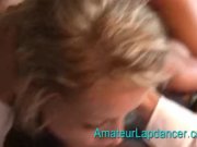 Horny tanned blonde lapdance on a huge cock 15/16
