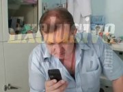 Foxy blond girl Leona vagina gyno checkup 1/16