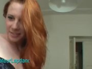 Czech redhead Michaela lap-dances  1/16