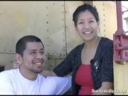 Horny amateur couple makes their first porno 1/16