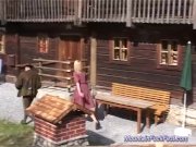 MILF's first anal in the mountain