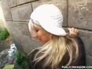 Guy persuading girl to do backyard sex 10/16