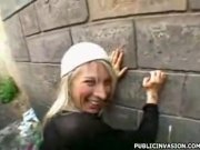 Guy persuading girl to do backyard sex 16/16