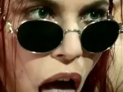 Latex babe sucks cock then rides it 15/16