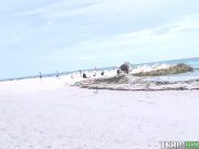 Small tits blonde blowjob