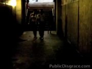 Ebony whore fucked for public view  11/16