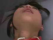 Horny Chika shares a blue vibrator and sucks cock  12/16