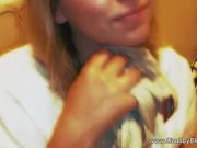 Chubby housewife enjoying her breakfast protein 16/16