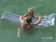 Voyeur films couple fucking in the water 8/16