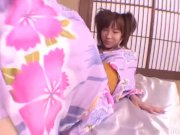 Japanese slut Serina rides a hard stiff cock  3/16