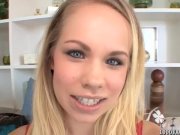 Naughty blonde Britney Young sticky facial  2/16