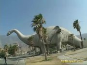 Sexy brunette chick gets group fucked in bang van  3/16