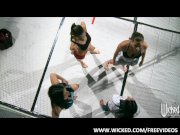 Group of female fighters start an orgy 2/16