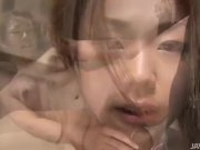 Gorgeous and horny Sakura Hirota masturbating