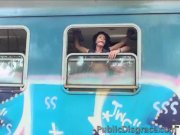 Euro girl takes dick in public  14/16