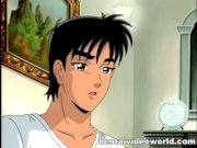 Redhead anime cutie fucked in the shower 16/16