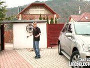 Brunette gets fucked by a lucky guy  2/16