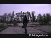 Pretty brunette fucked outside in wasteland 6/16