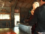 Rikki Six riding a big cock 3/16