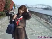 Mikan Hot Asian model likes flashing her 8/16