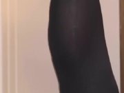 Blonde fingering in stockings 5/16