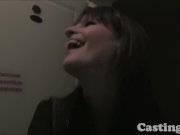 Massive natural tits amateur in casting 1/16