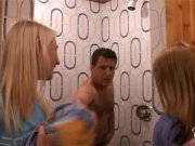 Horny blondes fucking the trainer 3/16