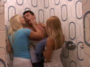 Horny blondes fucking the trainer 4/16