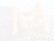 Kinky redhead footjob and creampie  16/16