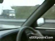 Undressing and flashing in the back of a car 10/16