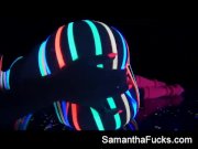 Samantha Saint black light fun 4/16