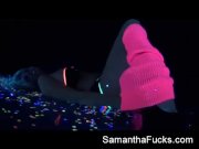 Samantha Saint black light fun 7/16