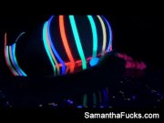 Samantha Saint black light fun 9/16