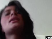 Making her wet before she goes back to work      14/16