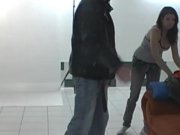 Backstage strip and BJ by real chubby chick 1/16